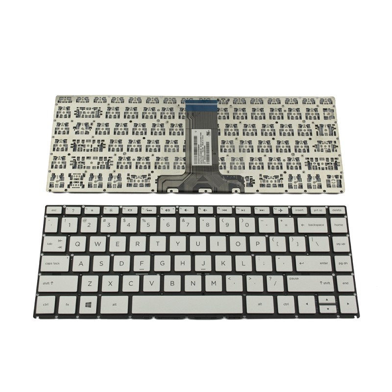 Πληκτρολόγιο Laptop keyboard για HP Pavilion 14-BK 14-BS Silver Without Frame US (Small Enter) With Backlit Board - HPM16L83USJ920 9Z.NE0BQ.801