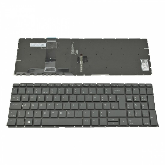 Πληκτρολόγιο Laptop keyboard για HP ProBook 450 G8 Black Without Frame, Backlit UK (Bigl Enter) - SG-A4320-2BA SN6195BL1