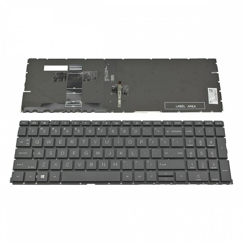 Πληκτρολόγιο Laptop keyboard για HP ProBook 650 G8 Black Without Frame, Backlit US (Small Enter) - SG-A4320-XUA SN6195BL1