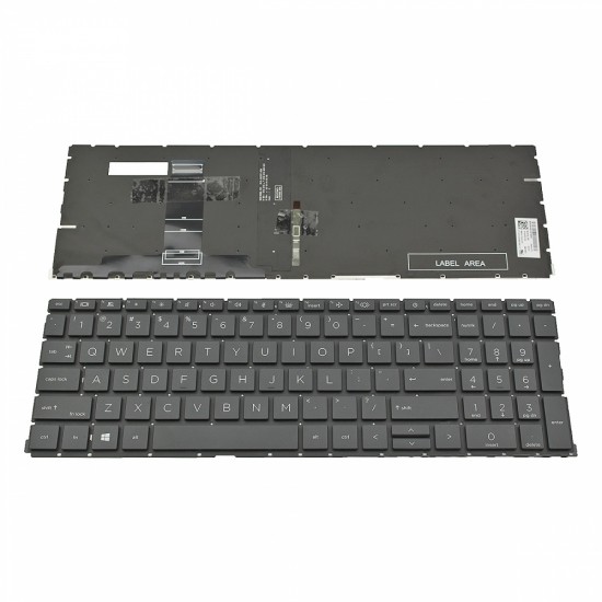 Πληκτρολόγιο Laptop keyboard για HP ProBook 650 G8 Black Without Frame, Backlit US (Small Enter) - SG-A4320-XUA SN6195BL1
