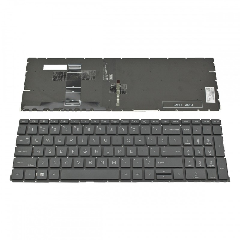 Πληκτρολόγιο Laptop keyboard για HP ProBook 650 G8 Black Without Frame, Backlit US (Small Enter) - SG-A4320-XUA SN6195BL1