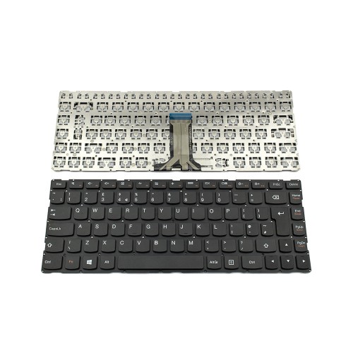 Πληκτρολόγιο Laptop keyboard για Lenovo 300S-14ISK 500S-14ISK S41-35 S41-70 S41-75 U41-70 BLACK WITHOUT FRAME UK (BIG ENTER) - SN20G63024 V-142920JK1-UK V1429201