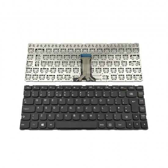 Πληκτρολόγιο Laptop keyboard για Lenovo 300S-14ISK 500S-14ISK S41-35 S41-70 S41-75 U41-70 BLACK WITHOUT FRAME UK (BIG ENTER) - SN20G63024 V-142920JK1-UK V1429201