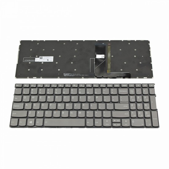Πληκτρολόγιο Laptop keyboard για Lenovo IdeaPad S540-15IWL Gray Wiyhout Frame US With Backlit (--Small Enter) - SN20P24105 V171020BS1-US