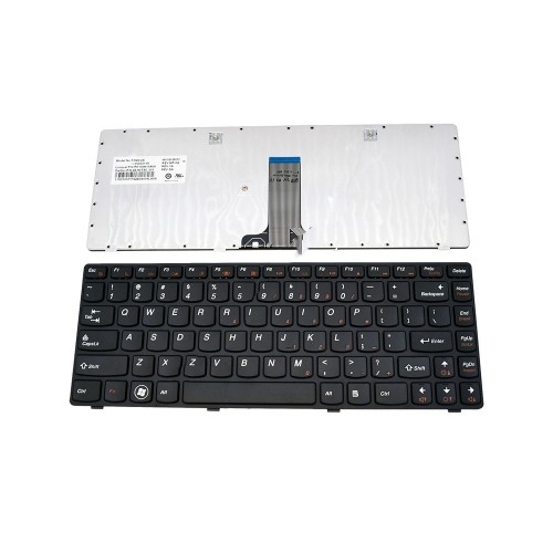 Πληκτρολόγιο Laptop keyboard για Lenovo Ideapad G480 G485 Z380 Z480 Z485 BLACK FRAME BLACK US - B63SC 9Z.N5TSC.301 L2G8-US 25202118 PK130N13A00