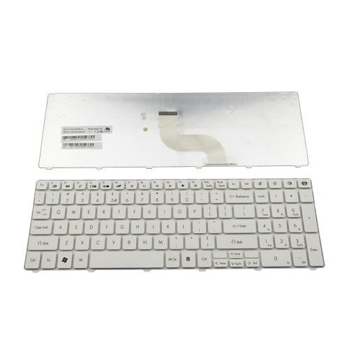 Πληκτρολόγιο Laptop keyboard για Packard Bell TM81 TM86 TM87 TM89 TM94 TM98 TX86 LM98 Gateway NV50 WHITE US - KB.I170G.284 NSK-AL31D 9Z.N1H82.31D NSK-ALD1D 9Z.N1H82.D1D PK130C84100