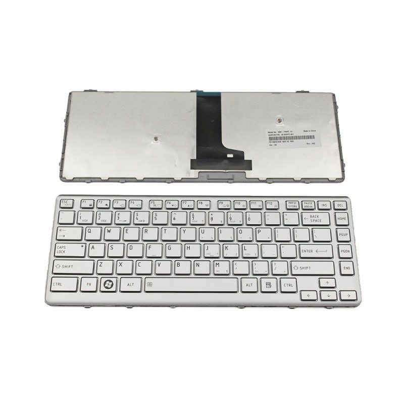 Πληκτρολόγιο Laptop keyboard για Toshiba T230 SILVER US - NSK-TP0PC 01 9Z.N4XPC.001 PK130CQ1A00