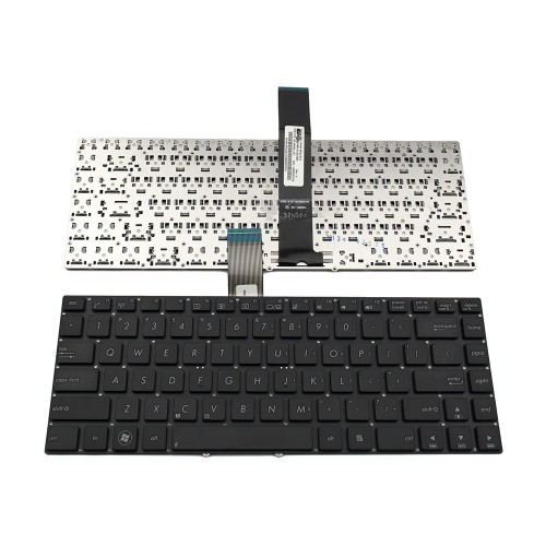 Πληκτρολόγιο Laptop keyboard για ASUS Q400 R401 R404 U37 U47 N46 Black Without Frame US (Small Enter) - 0KNB0-412US00 9Z.N8ASU.101