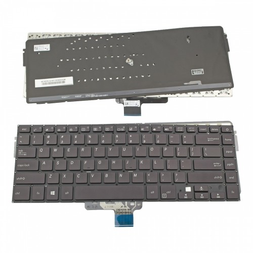 Πληκτρολόγιο Laptop keyboard για ASUS VivoBook S15 S510UA S510UN S510UQ S510UR Black Without Frame, Backlit Board US (Small Enter) - 9Z.NDXBQ.403 0KNB0-4626TA00