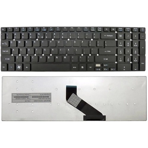 Πληκτρολόγιο Laptop keyboard για Acer Aspire 5830 5755 V3-571G V3-731 V3-771G V3-772 E1-522 E1-530 E1-532 E1-570 E1-572 E5-571 ES1-512 ES1-711 Black UK Without FRAME Backlit - NK.I1717.0AH 9Z.N9MBC.A0U