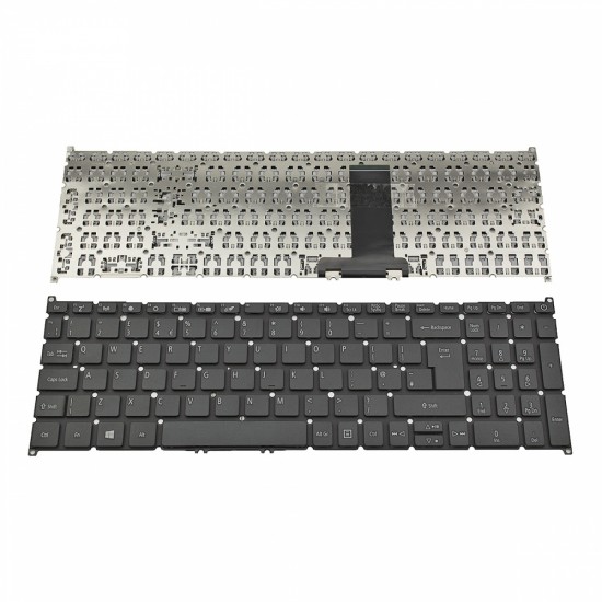 Πληκτρολόγιο Laptop keyboard για Acer Aspire A317-32 A317-51 A317-52 A715-74 A715-75 A715-75G Black Without Frame UK (--Big Enter) - NK.I1513.0P4