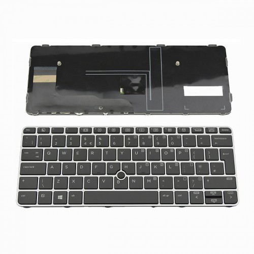 Πληκτρολόγιο Laptop keyboard για HP EliteBook 725 G3 820 G3 820 G4 GRAY FRAME BLACK With Pointing Stick SW(Σουηδικό Layout) - 826631-B71 6037B0113601