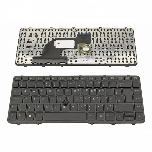 Πληκτρολόγιο Laptop keyboard για HP ProBook 640 G1 645 G1 Black Frame Black With Pointing Stick UK - 6037B0088201 738688-031