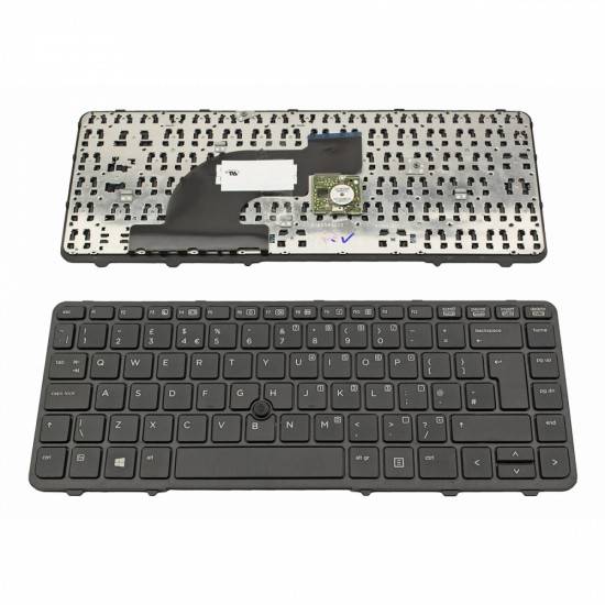 Πληκτρολόγιο Laptop keyboard για HP ProBook 640 G1 645 G1 Black Frame Black With Pointing Stick UK - 6037B0088201 738688-031