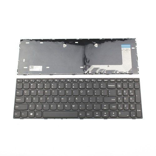 Πληκτρολόγιο Laptop keyboard για Lenovo 110-15ISK 110-17ACL 110-17IKB 110-17ISK BLACK FRAME BLACK US (--SMALL ENTER) - 5N20L25958 PK131NT3A00