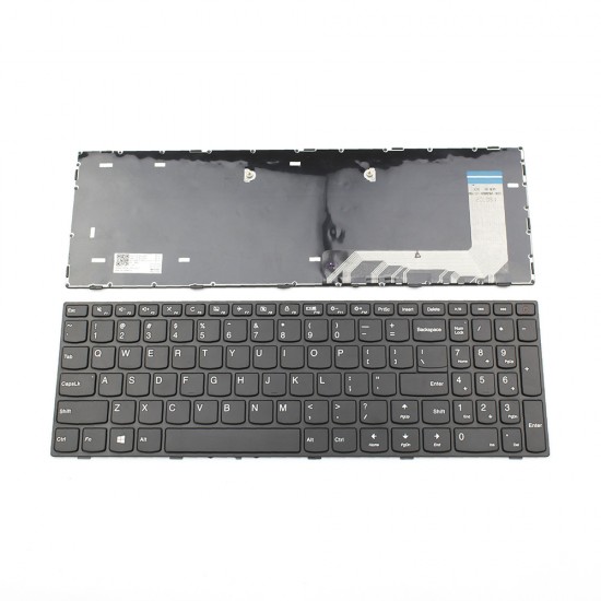 Πληκτρολόγιο Laptop keyboard για Lenovo 110-15ISK 110-17ACL 110-17IKB 110-17ISK BLACK FRAME BLACK US (--SMALL ENTER) - 5N20L25958 PK131NT3A00