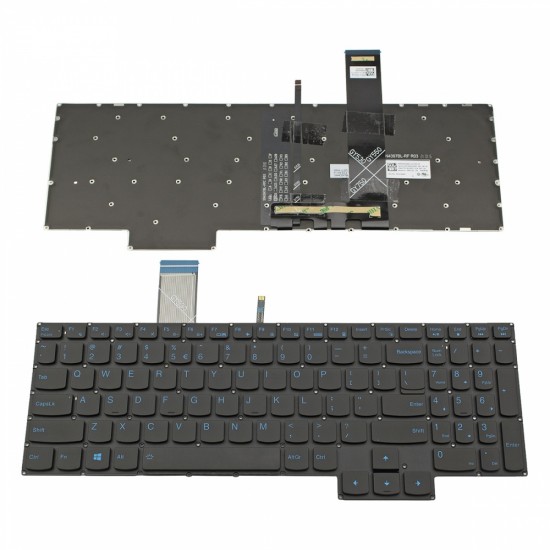 Πληκτρολόγιο Laptop keyboard για Lenovo Ideapad Gaming 3-15IMH05 3-15ARH05 3-15ACH05 Black Without Frame with Backlit (Blue Light) US (--Small Enter) - PK131JM2A02 SN20X22293