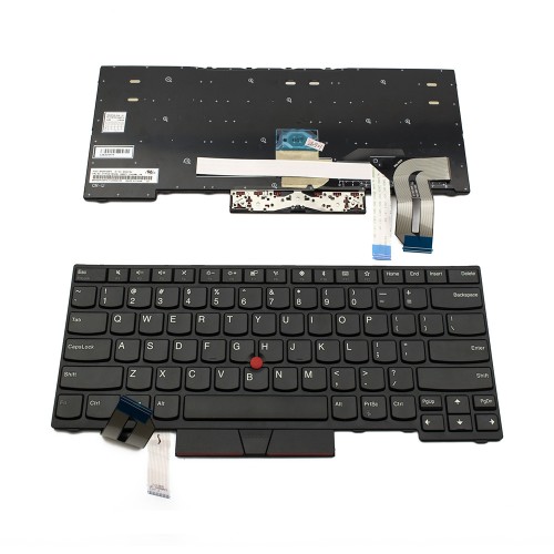 Πληκτρολόγιο Laptop keyboard για Lenovo ThinkPad T14 P14s 1st Gen E480 L480 L380 Yoga T480s Black Frame Black With Pointing Stick US - 01YP320 01YP240 PK131661A00 PK131BR1A01