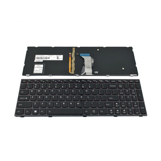 Πληκτρολόγιο Laptop keyboard για Lenovo Y500 Black Frame Black, backlit US - 25205516 MP-12B53USJ6861 25205474