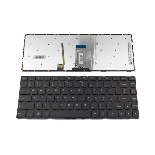 Πληκτρολόγιο Laptop keyboard για Lenovo Yoga 500-14IHW Black Without Frame US (SMALL ENTER) With Backlit - SN20G63040 MP-13P93USJ6865