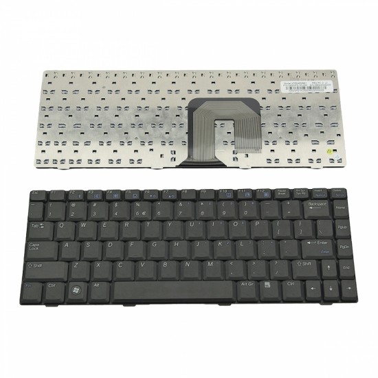 Πληκτρολόγιο Laptop keyboard για Packard Bell EasyNote BU45 Black US - 7421770023 7421770001 V030462BS1