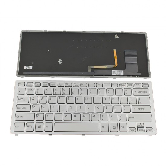 Πληκτρολόγιο Laptop keyboard για SONY VAIO SVF14N Series SILVER FRAME SILVER (With Backlit For win8) US -149264011US 9Z.NABBQ.501
