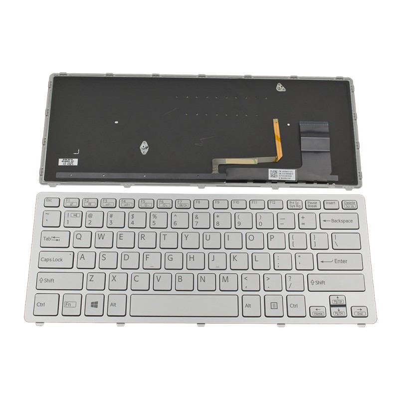 Πληκτρολόγιο Laptop keyboard για SONY VAIO SVF14N Series SILVER FRAME SILVER (With Backlit For win8) US -149264011US 9Z.NABBQ.501