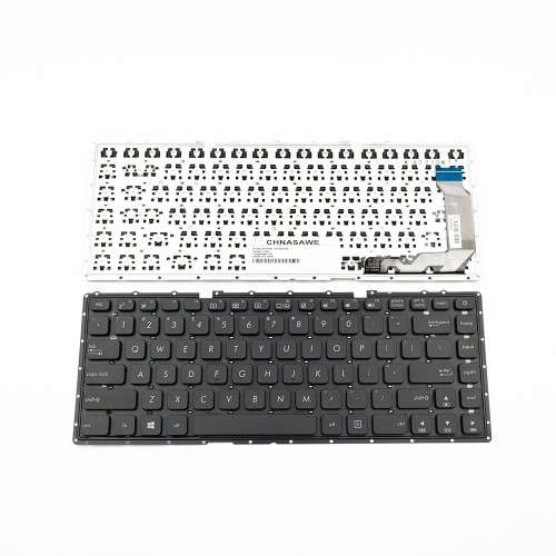 Πληκτρολόγιο Laptop keyboard για ASUS A441 F441 K441 X441 BLACK WITHOUT FRAME US (SMALL ENTER) - 0KNB0-4137US00