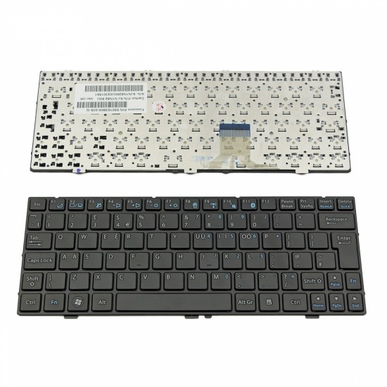 Πληκτρολόγιο Laptop keyboard για ASUS EEE PC 1000HE Black UK - 9J.N1N82.60U