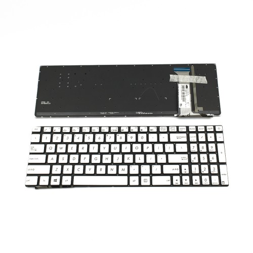 Πληκτρολόγιο Laptop keyboard για ASUS G551JW G771 N551 SILVER WITHOUT FRAME US With Backlit (SMALL ENTER) - 0KNB0-662BUS00 9Z.N8BBQ.P01 9Z.N8BBC.P01
