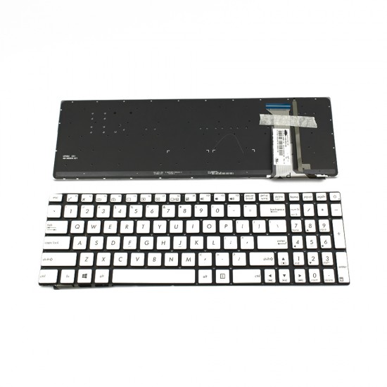 Πληκτρολόγιο Laptop keyboard για ASUS G551JW G771 N551 SILVER WITHOUT FRAME US With Backlit (SMALL ENTER) - 0KNB0-662BUS00 9Z.N8BBQ.P01 9Z.N8BBC.P01
