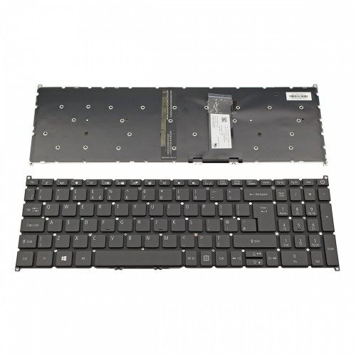 Πληκτρολόγιο Laptop keyboard για Acer Aspire A317-32 A317-51 A317-52 A715-74 A715-75 A715-75G Black Without Frame, Backlit UK (--Bigl Enter) - NK.I1513.0GP PK132K71A28