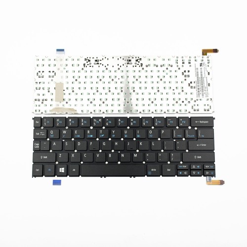 Πληκτρολόγιο Laptop keyboard για Acer Aspire S3-392 S3-392G Black Without Frame With Backlit US - NK.I1113.02L