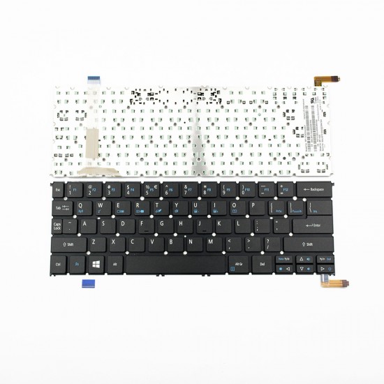 Πληκτρολόγιο Laptop keyboard για Acer Aspire S3-392 S3-392G Black Without Frame With Backlit US - NK.I1113.02L