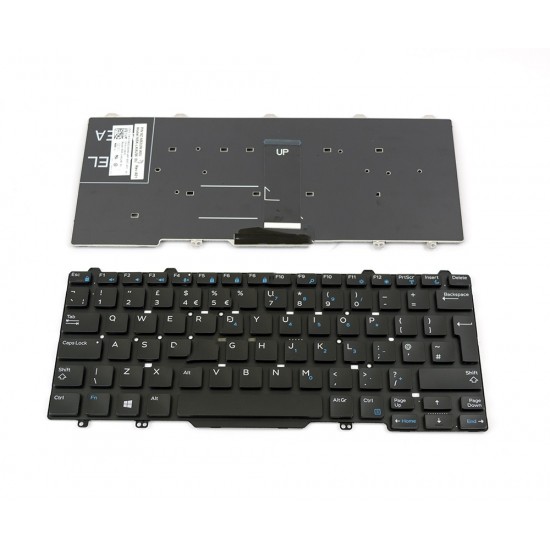 Πληκτρολόγιο Laptop keyboard για Dell Latitude 3340 3350 E5450 E5470 E5495 E7450 E7490 Black Without Frame UK(Big Enter) - 10M30 NSK-LKAUW