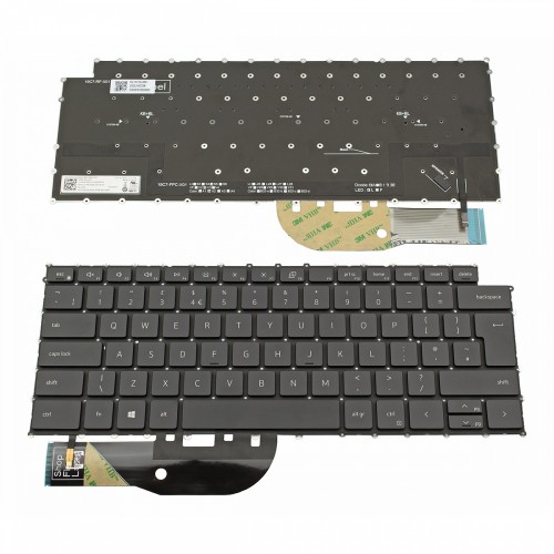 Πληκτρολόγιο Laptop keyboard για Dell XPS 15 9500 XPS 17 9700 Black Without Frame With Backlit US (Big Enter) - K3VC4 LK132SH2A15