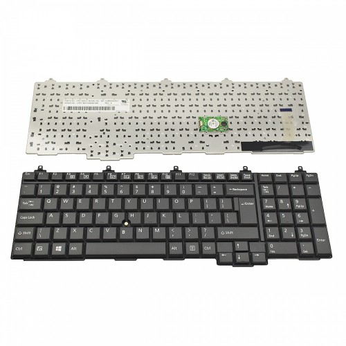 Πληκτρολόγιο Laptop keyboard για Fujitsu Lifebook E752 E782 Celsius H720 H920 Black With Pointing Stick US - CP611400-01 MP-10J66003D85W