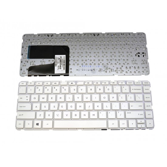 Πληκτρολόγιο Laptop keyboard για HP Pavilion  14-E WHITE Without Frame US (Small Enter) - 724253-001 9Z.N9GPQ.A01