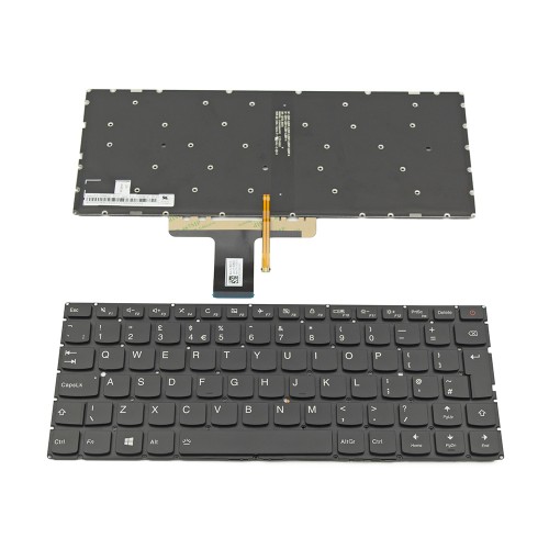 Πληκτρολόγιο Laptop keyboard για Lenovo IdeaPad 510s-13ISK Black Without Frame With Backlit UK (--Big Enter) - SN20K82422