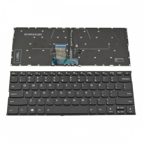 Πληκτρολόγιο Laptop keyboard για Lenovo Ideapad 320s-13ikb 720s-14ikb Yoga 720-13IKB Black Without Frame With Backlit US (--Small Enter) - SN20M61511 LCM16K5 PK131YJ1C00 9Z.NDULN.Q01