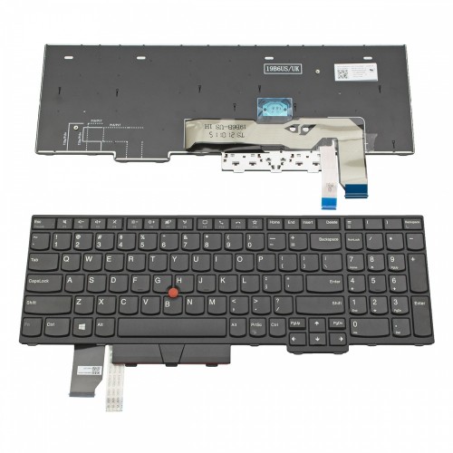 Πληκτρολόγιο Laptop keyboard για Lenovo ThinkPad L15 L15 Gen.2 Black Frame Black - 5N20W68253 5N20W68145