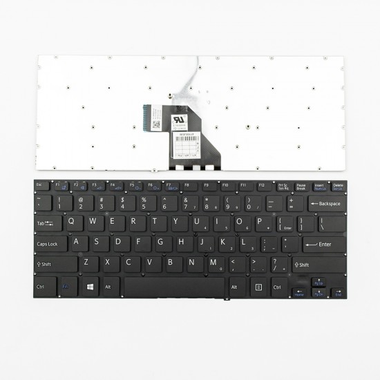 Πληκτρολόγιο Laptop keyboard για SONY VAIO SVF 14 BLACK WITHOUT FRAME US (Small ENTER) - V141506AS1VI AEHK8R010103A