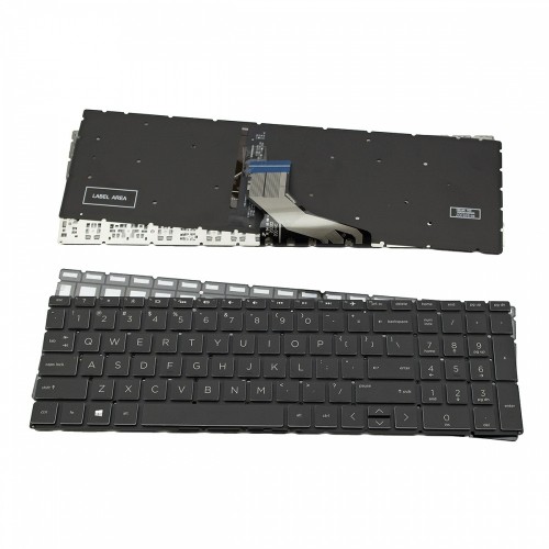 Πληκτρολόγιο Laptop keyboard για HP 250 G7 255 G7 Pavilion 15-DA 15-DB 15-DK 15-CS Black Without Frame, Backlit Board US (Small Enter) - L13320-031 HPM17K33GBJ920
