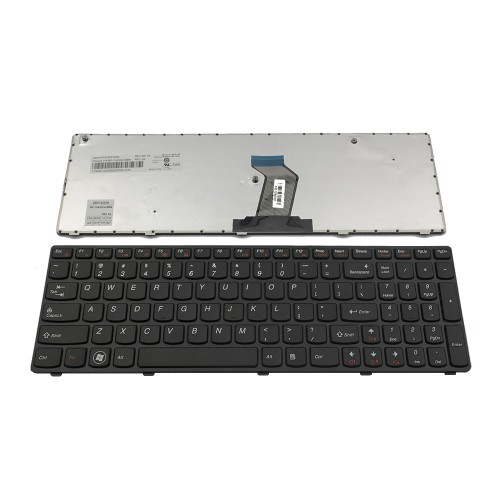 Πληκτρολόγιο Laptop keyboard για Lenovo Ideapad G570 G575 Z560 Z565 BLACK FRAME BLACK US - 25-010793 V-117020AS1-US 25-012185 25-012184