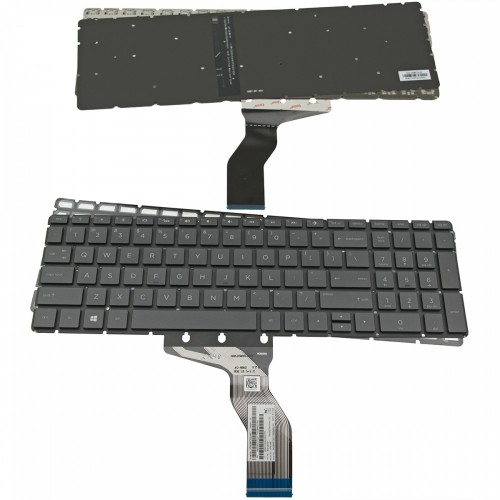 Πληκτρολόγιο Laptop keyboard για HP 250 G6 255 G6 Pavilion 15-BW 15-BS 15G-BX 15-BU 15Q-BY 15-BR 15-CC 15-CD 17-AR 17T-BS 17Z-AK Black Without Frame With Backlit Board US (Small Enter) - PK132041G00 9Z.NE1BC.D01 920129-001