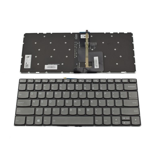 Πληκτρολόγιο Laptop keyboard για Lenovo IdeaPad 320-14ISK 320S-14IKB 320S-14IKBR 320S-15IKB 520S-14IKB 520S-14IKBR GRAY WITHOUT FRAME US (--Small Enter) With Backlit - PK1314D1B00 PK131YN1B00 LCM16H5 SN20M61946