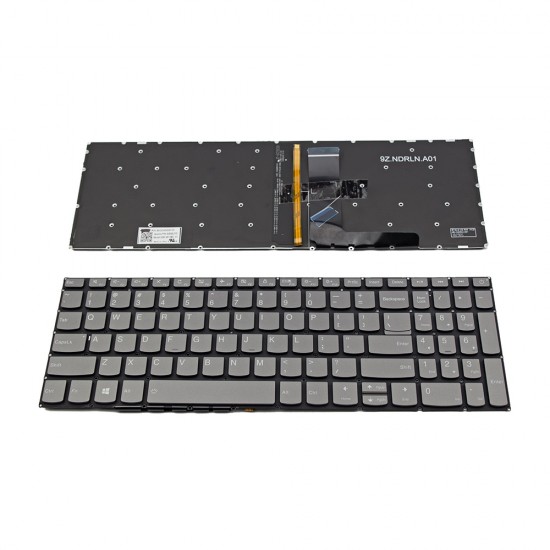 Πληκτρολόγιο Laptop keyboard για Lenovo 5000 Ideapad 320-15ABR 320-15IAP 320-15AST 320-15IKB 320-15ISK 330-15IKB 330-15IGM 520-15IKB 720-15IKB V15-ADA GRAY WITHOUT FRAME US With Backlit (--Small Enter) - SN20N0459116