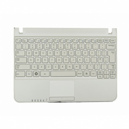 Πληκτρολόγιο Laptop keyboard για Samsung Mini Laptop N210 N220 White UK (Keyboard+Palmrest+Touch PAD+Loudspeaker)