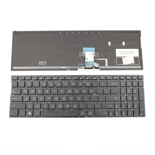Πληκτρολόγιο Laptop keyboard για ASUS Q502 Q552 Q552UB Q503UA Q504UA Q534UX Q553UB N592 N452 BLACK WITHOUT FRAME US With Backlit Board (SMALL ENTER) - 0KNB0-662KUS00 9Z.N8SBQ.T01