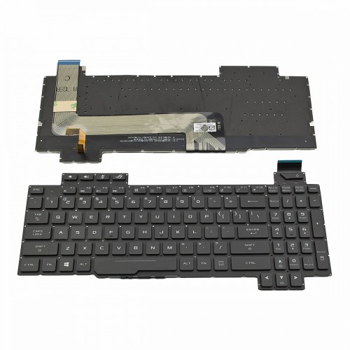 Πληκτρολόγιο Laptop keyboard για ASUS ROG Strix GL503GE GL703G GL703GE GL703GM Black Without Frame With Backlit (RGB) US (Small Enter) TYPE 2 - V170146DS1 AEBKLU00020